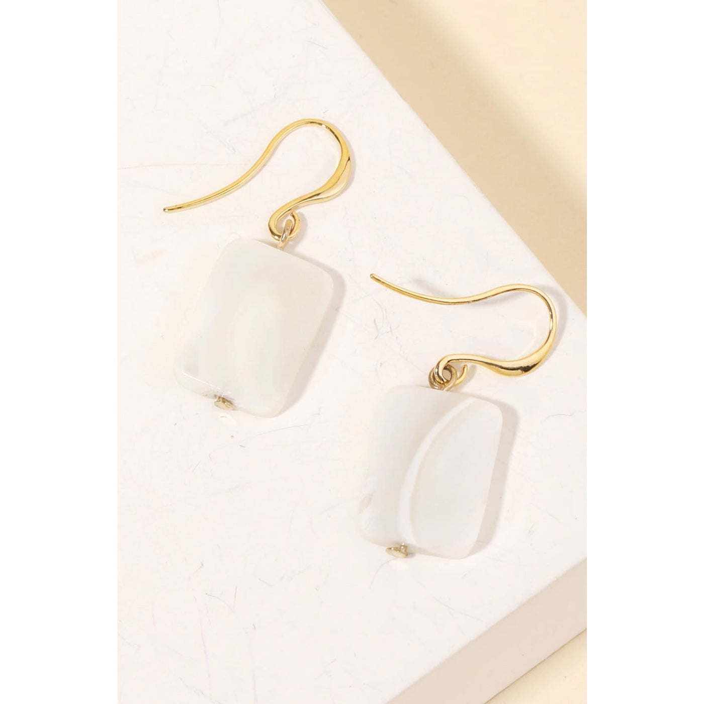 Shell Drop Earrrings - Gold - 190 Jewelry