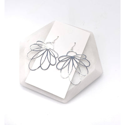 Silver Loopy Metal Earrings - Silver - 190 Jewelry