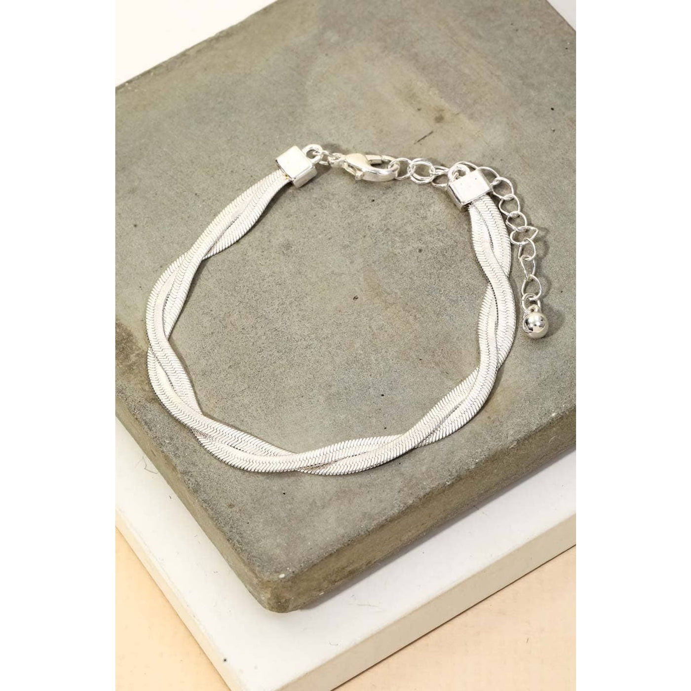 Snake Chain Bracelet - Silver - 190 Jewelry