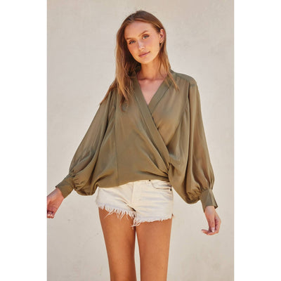 Solid State Tie Detail Kimono - 120 Long Sleeve Tops