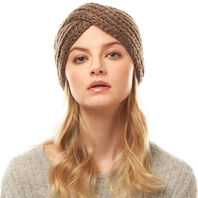 Solid Twist Wide Knitted Headband - 210 Other Accessories