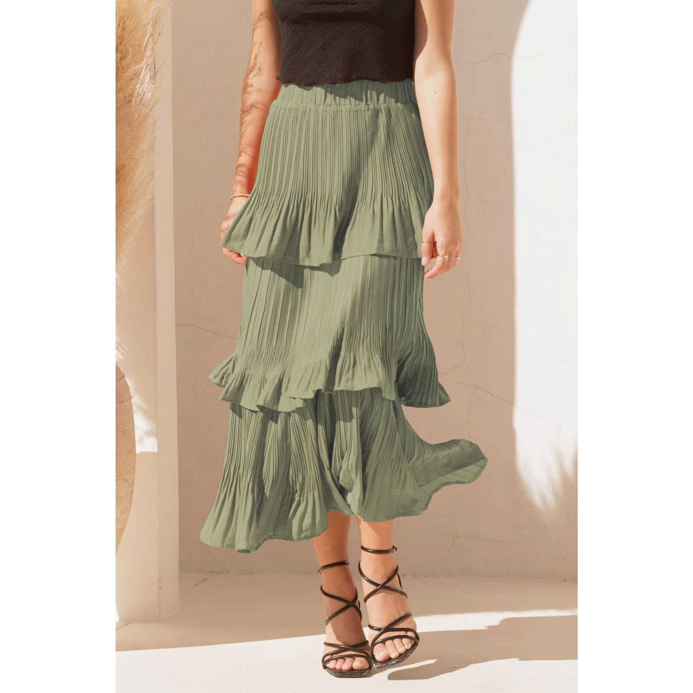 Such A Moment Skirt - S / Sage - 150 Bottoms