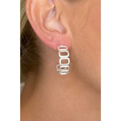 The Addy Earrings - Matte Silver - 190 Jewelry