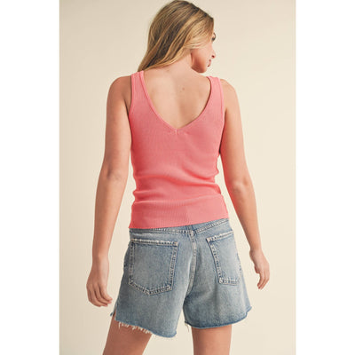 The Heidi Knit Tank - 100 Short/Sleeveless Tops