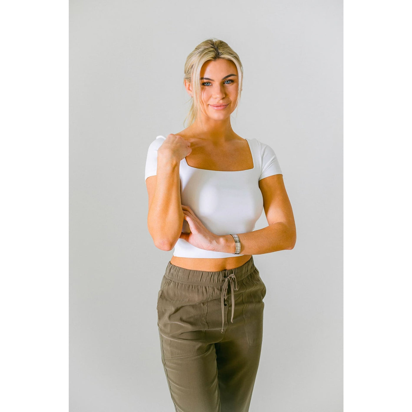 The Stacy Top - XS / White - 100 Short/Sleeveless Tops