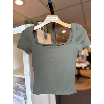 The Stacy Top - XS / Leaf Green - 100 Short/Sleeveless Tops