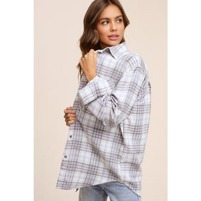 Through The Maze Flannel Top - 120 Long Sleeve Tops