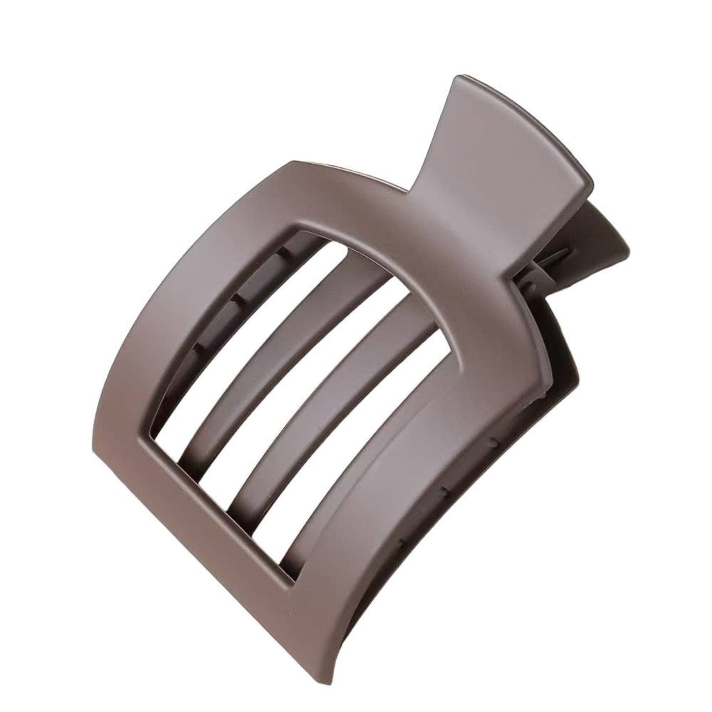 TikTok Trending Flat Large Hair Claw Clips - Matte Brown - 210 Other Accessories