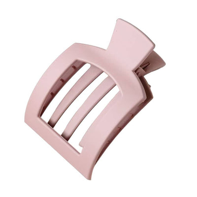 TikTok Trending Flat Large Hair Claw Clips - Matte Pink - 210 Other Accessories