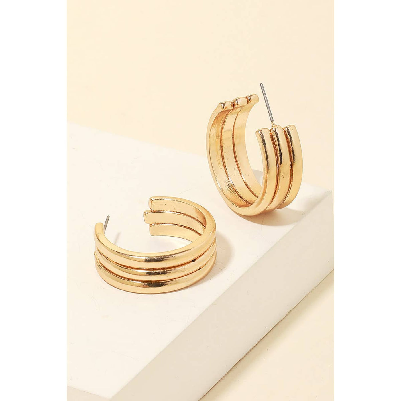 Triple Layered Hoop Earrings - 190 Jewelry