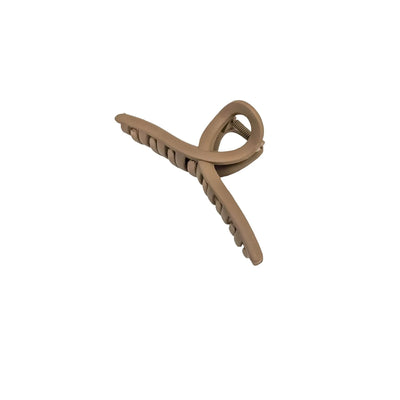 Twisted Hair Clip - Brown - 190 Jewelry