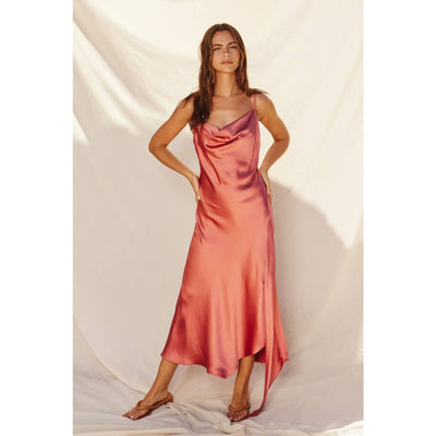 Walk With You Midi Dress - S / Dusty Coral - 175 Evening Dresses/Jumpsuits/Rompers