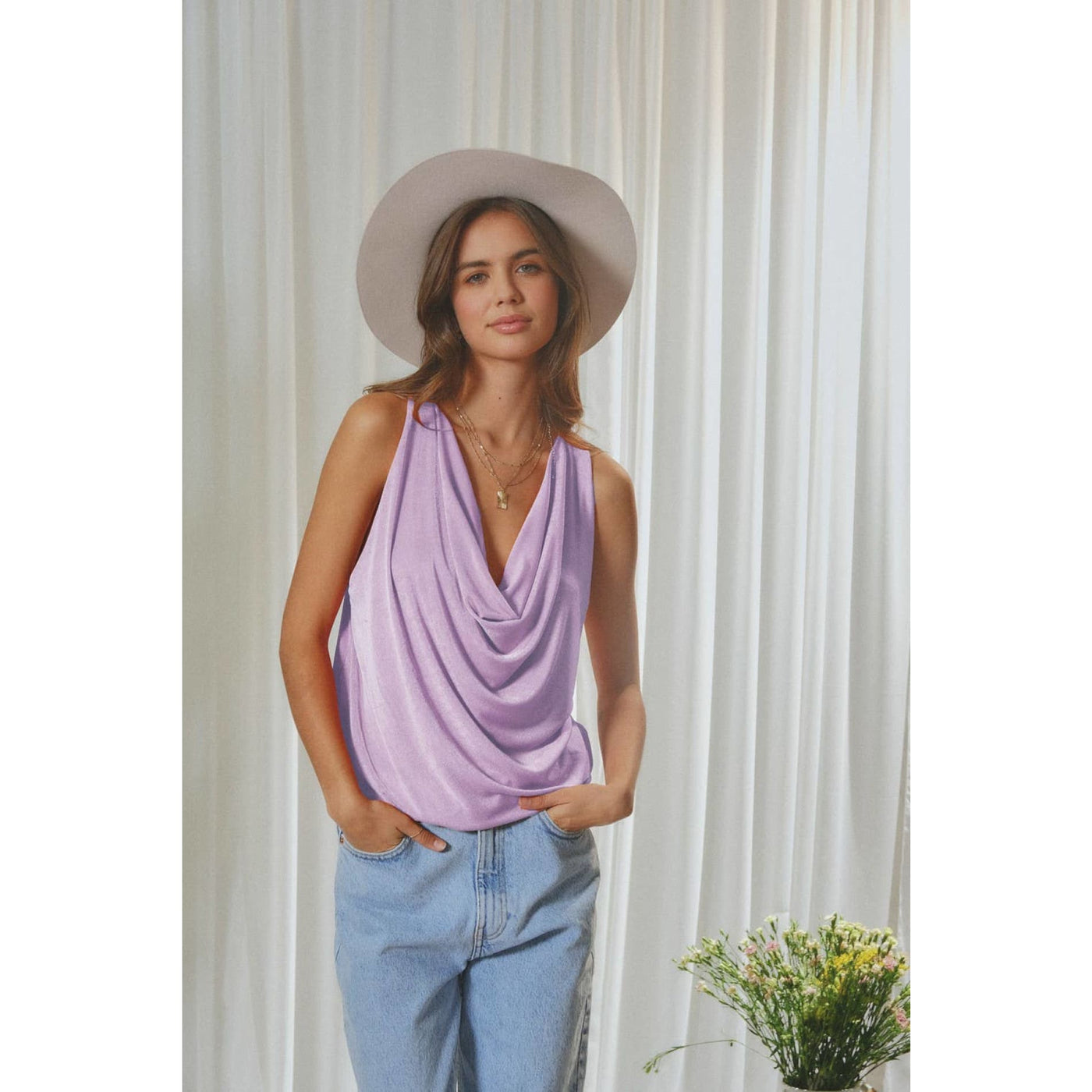 What Are You Waiting For Top - S / Lavender - 100 Short/Sleeveless Tops