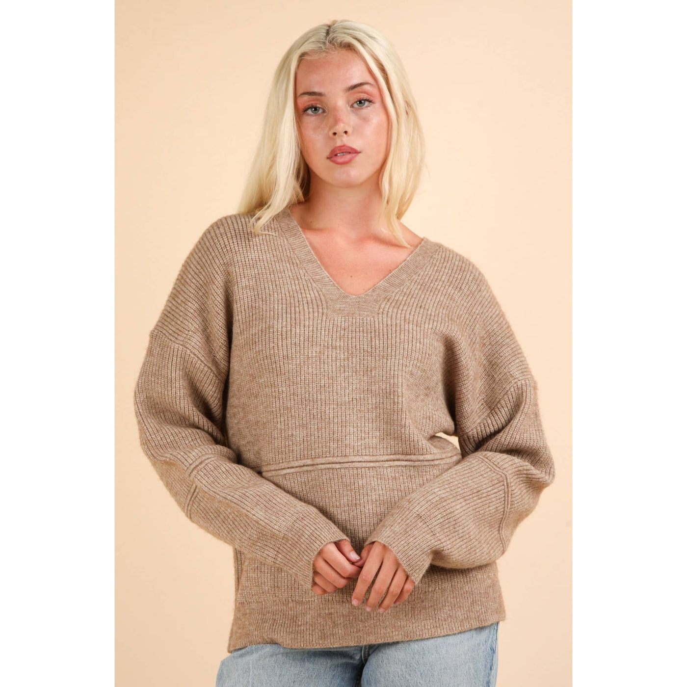 What Happens Now Sweater - S / Mocha - 130 Sweaters/Cardigans