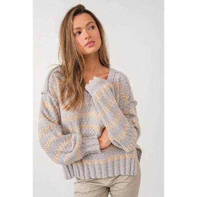 While You Dream Striped Sweater - 130 Sweaters/Cardigans
