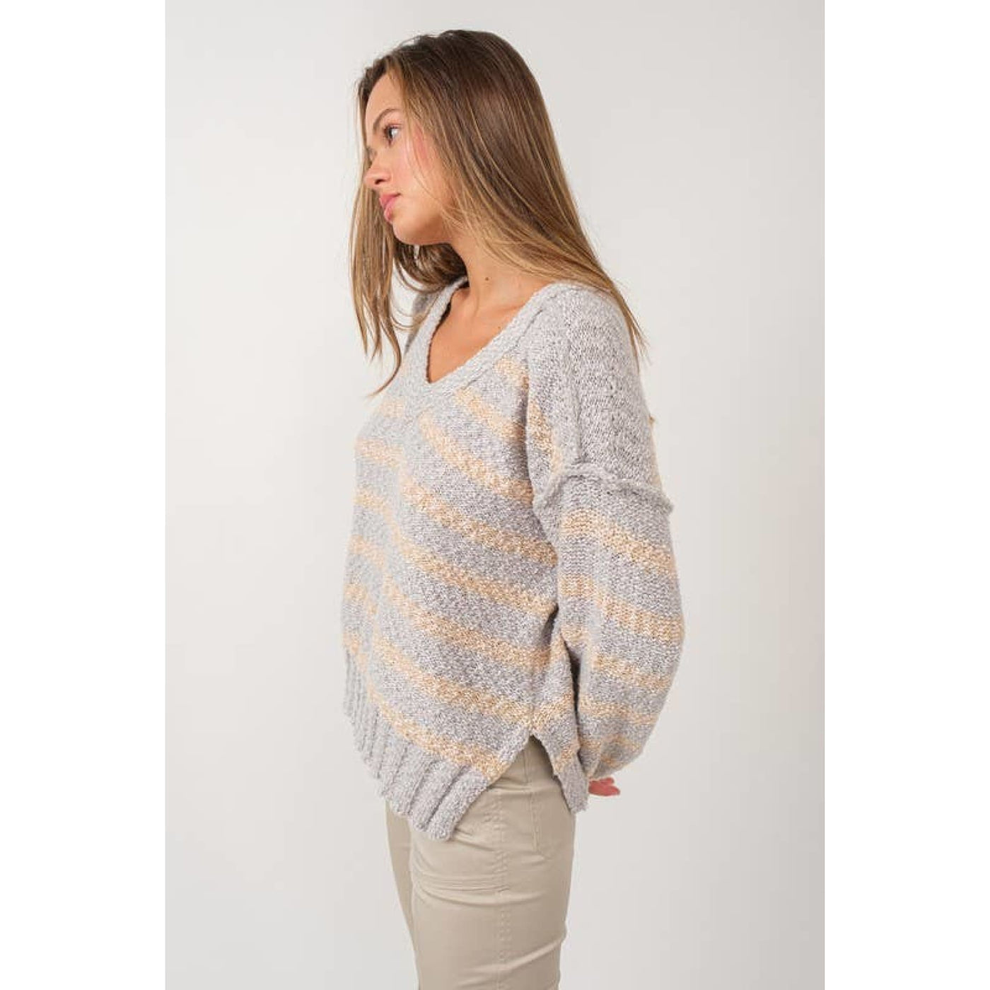 While You Dream Striped Sweater - 130 Sweaters/Cardigans