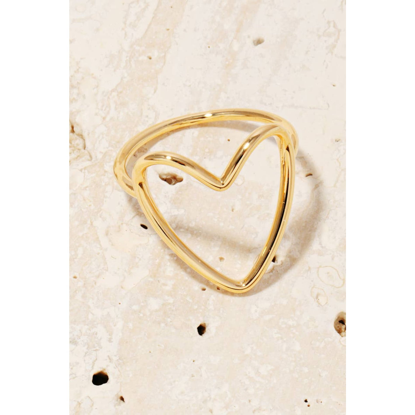 Wire Heart Ring - Gold - 190 Jewelry