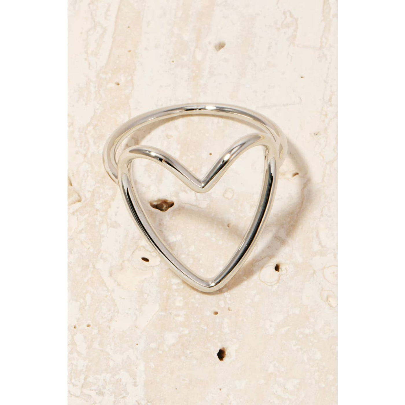 Wire Heart Ring - Silver - 190 Jewelry