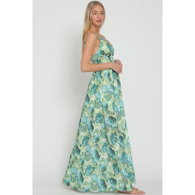 Wrapped In Palms Maxi Dress - 175 Evening Dresses/Jumpsuits/Rompers