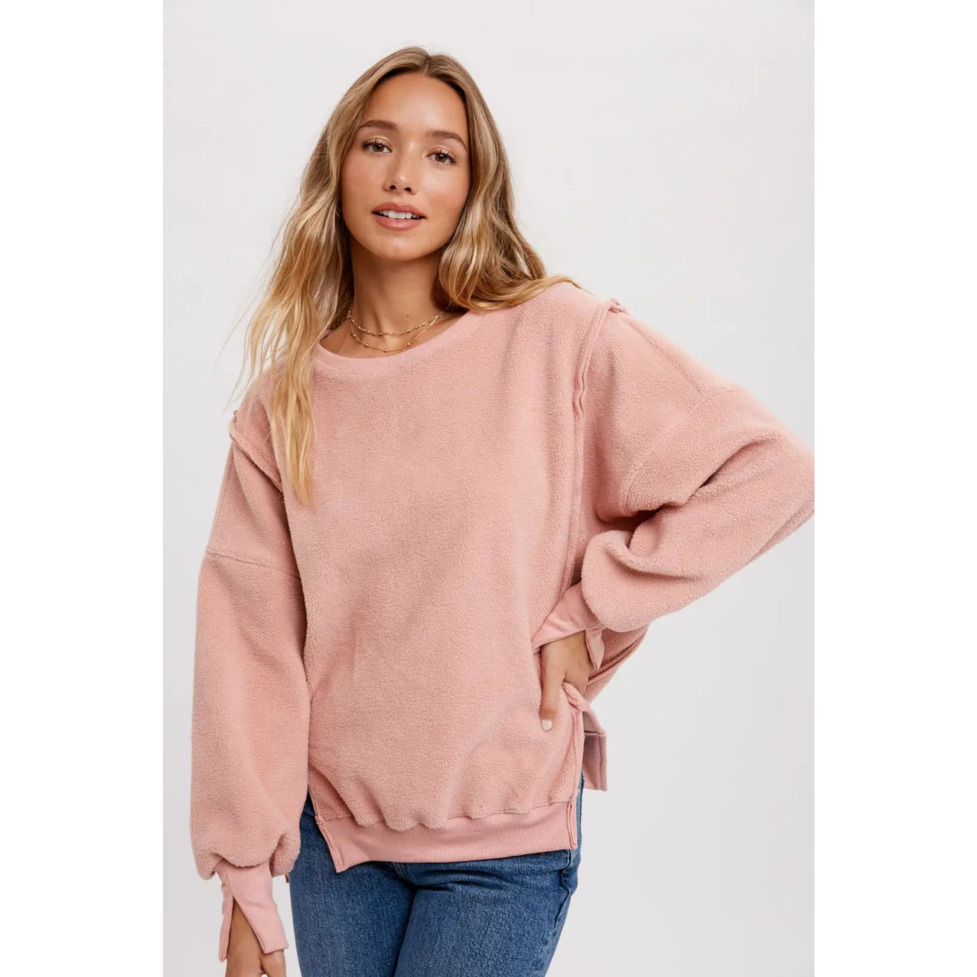 Bubble Gum Teddy Pullover - 130 Sweaters/Cardigans